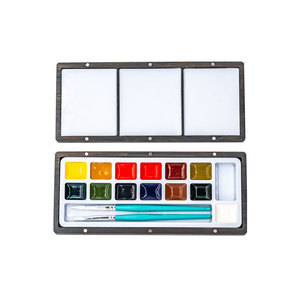 Palette de <span class=keywords><strong>gouache</strong></span> solide ArtSecret WCS-806 série 13, boîte en bois avec pigments et pinceaux, fournitures artistiques pour artistes, papier - Product Image 2