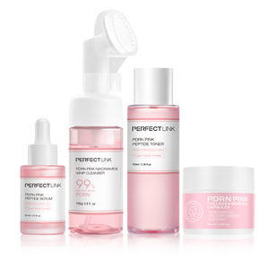 Ensemble de soins de la peau au PDRN d'ADN de saumon coréen en marque propre, sérum hydratant, crème, tonique, nettoyant, ensemble de soins de la peau réparateur et éclaircissant - Product Image 1