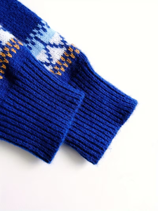 <span class=keywords><strong>Pull</strong></span> en tricot Fair Isle à motif cœur pour <span class=keywords><strong>femme</strong></span>, hiver 2026, <span class=keywords><strong>col</strong></span> rond, manches longues, 100 % acrylique, motif nordique - Product Image 5