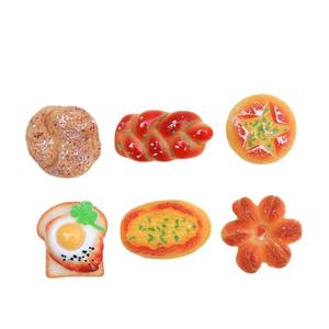 Matériaux créatifs faits main pour accessoires DIY, en forme de <span class=keywords><strong>pain</strong></span> de petit-déjeuner, pour la création de jouets, et petits matériaux d'accessoires en résine colle crème. - Product Image 1