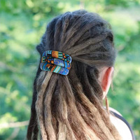 Cravate à cheveux en spirale pour dreadlocks-Fil de fer intégré, porte-queue de cheval pliable pour femmes et hommes avec cheveux bouclés épais