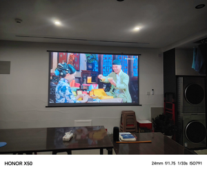 SHENGMU BG-01 Pantalla de Cine Portátil Plegable de Poliéster ALR 4K, Barra de 223 cm de Ancho, para Interiores y Exteriores, Cine en Casa, 16:9, 1 Año de Garantía - Product Image 1