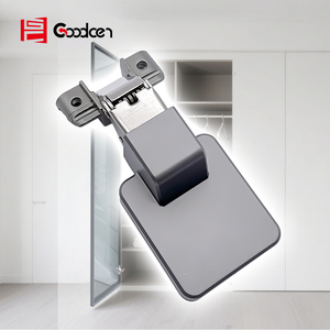 Engsel Rangka Aluminium Ultra Tipis Tersembunyi Engsel Ganda Penutup Lembut 3 Arah dengan Bisagras 3D yang Dapat Disesuaikan untuk Pintu Kaca - Product Image 3
