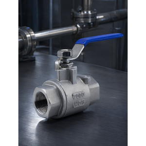 Válvula de Bola de Acero Inoxidable DN15 Roscada de 2 Piezas, de Alto Flujo, Resistente, de Alta Presión - Product Image 3