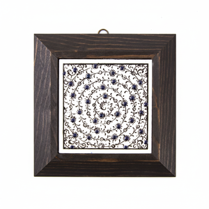 Turco pintado a mano de cerámica marco 10x10 cm decoración de la pared de azulejos de Turquía - Product Image 2