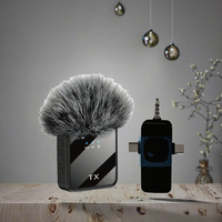 Portable Double Mini Microphone Sans Fil 3-en-1 USB C MIC Réduction du Bruit Minuscule Microphone Lavalier pour Vidéo Omni-directionnel