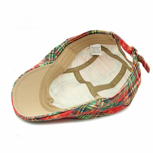 Classique Plaid Réglable Hommes Casual Bérets Chapeau Rétro Plat Chapeaux Marque D'été Béret - Product Image 3