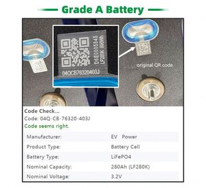 Célula de batería de iones de litio prismática de 3,2 V de grado LF280K con capacidad de 300Ah-320Ah Stock DE LA UE para sistemas solares Nuevo producto - Product Image 6