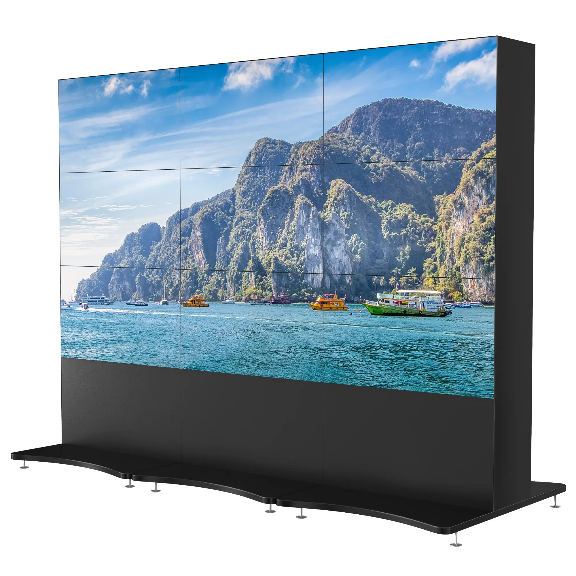 4k montage led rétro-éclairé samsung videowall unité affichage numérique épissage écrans fait lcd tv 2x3 55 pouces mur vidéo