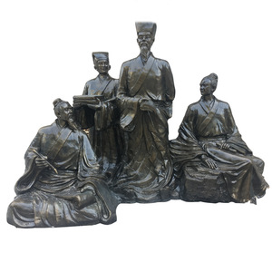 Escultura de Resina de Estilo Tradicional Hecha a Mano para Montaje en Suelo Exterior, Origen Shenzhen Huizhou, Paquete Individual - Product Image 1