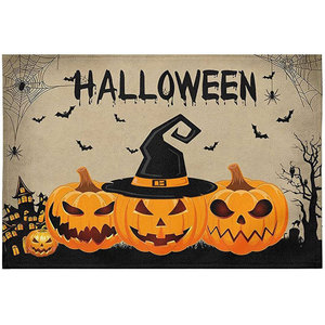 New Cổ Điển Halloween Linen Placemat Bắc Âu Cách Nhiệt Nhà Ăn Bàn Thảm Với Phong Cách Phương Tây - Product Image 6