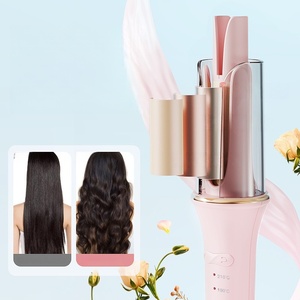 <span class=keywords><strong>Fer</strong></span> à <span class=keywords><strong>friser</strong></span> professionnel en céramique à glaçure céramique, chauffe en 30 secondes, réduit les frisottis pour des <span class=keywords><strong>boucles</strong></span> lisses - Product Image 5