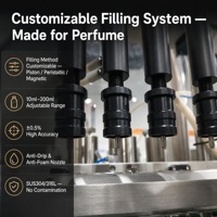 Máquina de Llenado y Tapado de Botellas de Perfume de Alta Precisión, Línea de Producción Automática de Sellado de Fragancias de Lujo