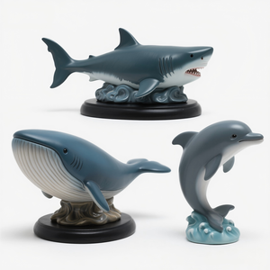 Cenicero de Resina con Forma de Tiburón, Ballena y Delfín, Bandeja para Cigarrillos con Animales Marinos en 3D para Patio Exterior, Decoración Única para la Oficina o la Sala de Juegos - Product Image 2