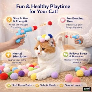 Jouet interactif haut de gamme pour chat avec plume, idéal pour la poursuite, le jeu, l'exercice et le divertissement quotidien des chats et chatons - Product Image 2