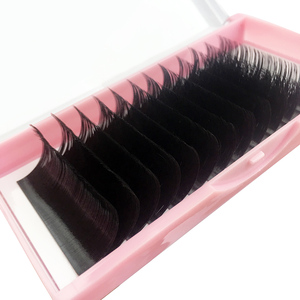 Extensions de cils personnalisables noir mat, volume mixte russe, en soie et faux <span class=keywords><strong>vison</strong></span>, fabricant de plateaux d'extensions de cils - Product Image 1