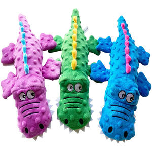 Peluche froissée pour chiot dentition alligator mâcher peluche petits chiens moyens jouets Crocodile grinçant - Product Image 3