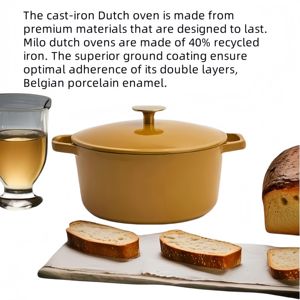 Casserole à four hollandais <span class=keywords><strong>en</strong></span> <span class=keywords><strong>fonte</strong></span> émaillée avec couvercle - Product Image 6