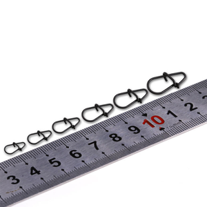 Nuovi accessori per la pesca a forma di zucca in acciaio inossidabile nero opaco giappone pin Lure Hook Connector Duo <span class=keywords><strong>Lock</strong></span> ad alta resistenza scatta - Product Image 4