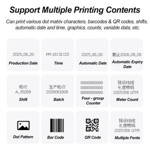 Máquina de codificación por lotes Cij Impresora de inyección de tinta Precio barato Fecha Tapa de botella de plástico Marcado de cables Caducidad de tubería inoxidable Fabricante - Product Image 3