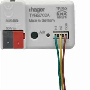 TYBS702A compatible avec le module Hagers KNX Secure, 2 entrées/sorties sans potentiel configurables, easy/ETS - Product Image 1