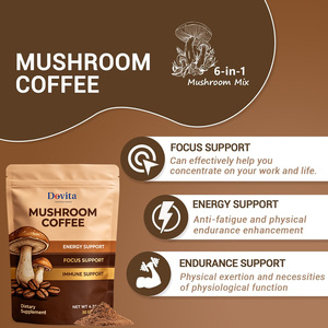 Mélange de café aux champignons Halal OEM fabriqué aux États-Unis, certifié GMP, avec Crinière de lion, Reishi, Cordyceps, Queue de dinde et Nootropiques - Product Image 3