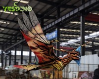 Modelo de dragón basado en personajes de película realista en silicona esponja hecha a medida para presentaciones temáticas en interiores centros comerciales públicos