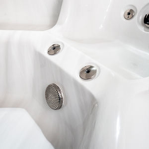 Baignoire autoportante haut de gamme avec jets d'air massants, en acrylique, pour salle de bain moderne - Product Image 3