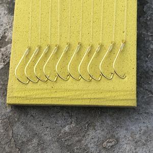 Alinco Hameçon double 20 cm avec ardillon doré pour carpe crucian, pêche en eau douce, usage en réservoir et en étang, ensemble de hameçons multiples - Product Image 2