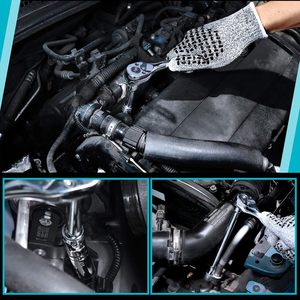 Hot Selling 12PCS Labor-Saving <strong>Ratchet</strong> <strong>Wrench</strong> Set - Dual-<strong>Use</strong> Box/Open End CR-V Steel Extra Long Thickened - Product Image 5