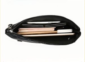 Sac à main pour homme, fermeture éclair, léger, imperméable, antivol, portable, doublure en polyester, design tendance, matériau PU - Product Image 3