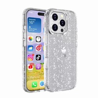 Vkoo Accessoires pour étui de téléphone portable pour iPhone 17 Pro Max Clear Glitter Antichoc TPU + PC Housse de téléphone pour iPhone 17 16 15 14