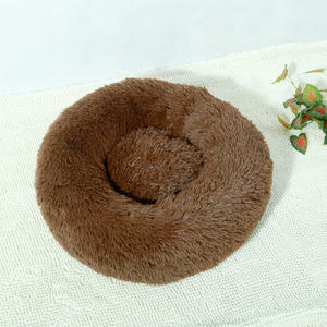 Cama Redonda de Felpa de Poliéster Suave y Cómoda para Perros y Gatos, Nido Cálido, Extraíble y Lavable para Todas las Estaciones - Product Image 6