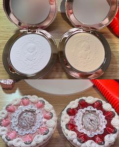 Fleur connaît fraise Cupidon maquillage <span class=keywords><strong>poudre</strong></span> de finition <span class=keywords><strong>poudre</strong></span> pressée mat doux longue durée maquillage étanche contrôle de l'huile - Product Image 2