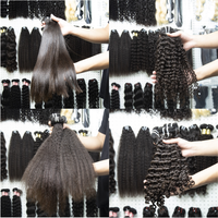 Lots de Cheveux Humains Vierges Indiens Remy Qualité Salon Grade 20A Ondulés Effet Eau Double Trame Alignée en Gros