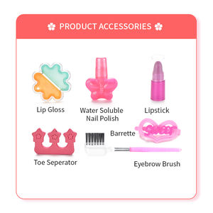 Ragazze bellezza finta gioca giocattoli Non tossici pelle amichevole giochi di trucco di simulazione della ragazza scatola cosmetica giocattolo per i bambini - Product Image 3