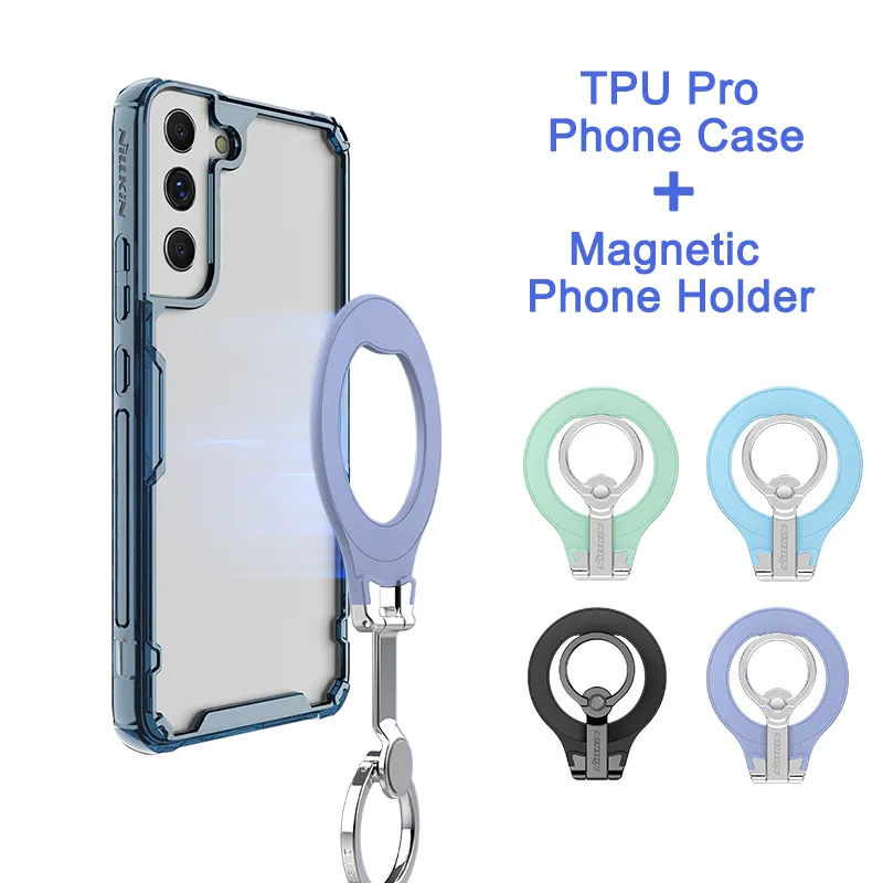Nillkin Multi-functional Magnetic Ring Holder plus TPU Pro case for S22 S22+ S22 Ultra Shockproof Cover
