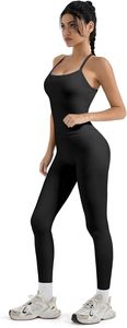 SUUKSESS Ensemble de sport 2 pièces pour femme, uni, respirant, infroissable, en Spandex/Nylon, avec leggings de <span class=keywords><strong>compression</strong></span> effet ventre plat et poches - Product Image 5