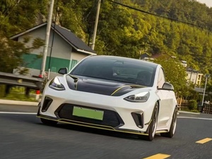 ชุดแต่งฝากระโปรงหน้าคาร์บอนไฟเบอร์แท้คุณภาพสูงสำหรับ <span class=keywords><strong>Tesla</strong></span> Model 3 กันชนหน้า - Product Image 4