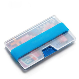 Alta qualidade Plástico Cartão De Crédito Elástico/PVC Business Card Holder para o Presente