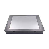 Moniteur tactile industriel à cadre ouvert de 17 pouces, résistif, pour panneaux CNC, noir, interface USB/série, rapport d'aspect 5:4