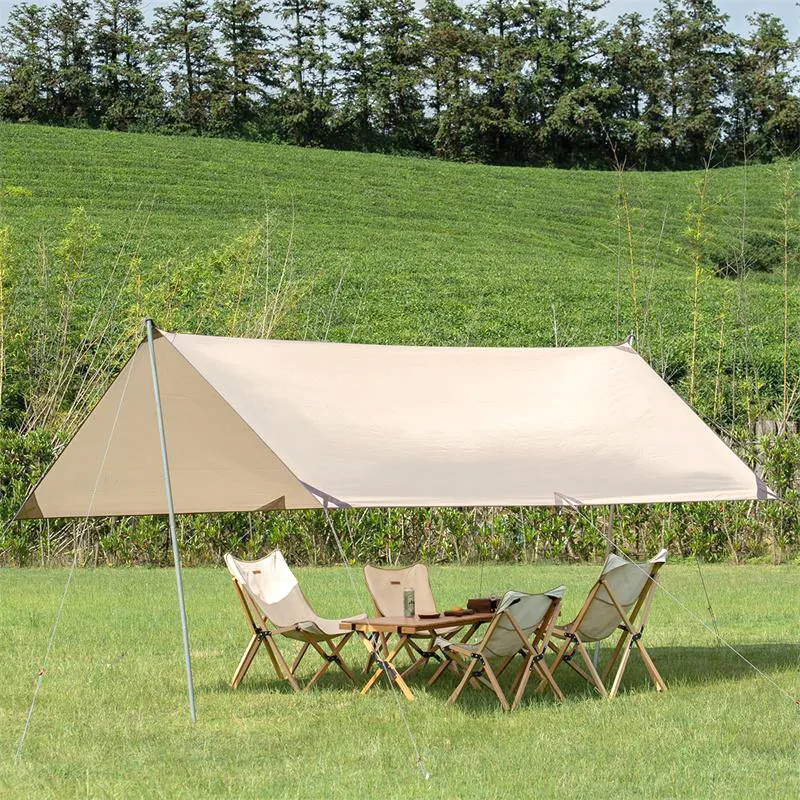 Luxe Camping Luifel Outdoor Zonnescherm Vissen Bbq Onderdak Tarp Strand Tent Tarp