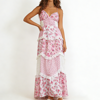 Robes longues maxi imprimées florales personnalisées, sans bretelles, style bohème, pour l'été, les vacances, élégantes et décontractées pour femmes