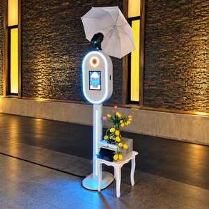 Máquina de Fotomatón para Alquiler de Eventos, Kiosco Ovalado con Iluminación RGB, Garantía de 2 Años y Estuche de Transporte, 9.7-12.9" 12 - Product Image 1