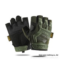 Gants tactiques Seal Sea Leopard, design demi-doigts, microfibre, protection solaire, antidérapants, pour hommes, forces spéciales, sports de plein air