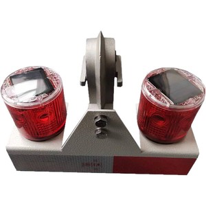 Luz de Advertencia LED SZSW2730, Alimentada por Energía Solar, Intermitente Roja, IP65, Marco de Aluminio, Luz de Señalización de Seguridad Vial - Product Image 5
