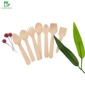 Cuchara de Madera de Abedul Mini Clásica Desechable, Biodegradable y Ecológica, para Helado, Premium, Personalizable con Impresión Personalizada - Product Image 1