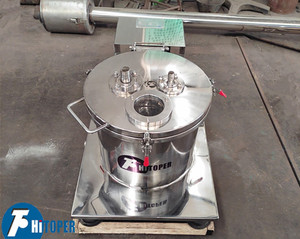 Máquina de procesamiento de verduras, centrífuga de deshidratación de cebolla, separador de tambor de descarga manual con cubierta superior - Product Image 3