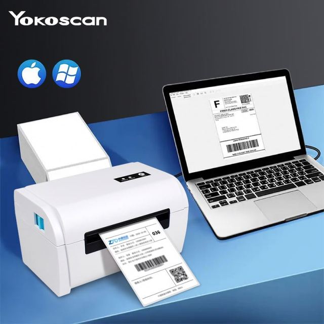 2026 Shipping Thermal Label Printer 4x6 110mm 160mm/s 203dpi High Speed Express Warehouse Label Thermal Printer