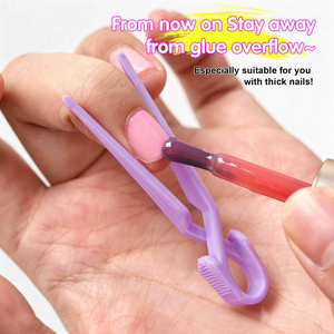 Outil auxiliaire de positionnement professionnel d'art d'<span class=keywords><strong>ongle</strong></span> <span class=keywords><strong>manucure</strong></span> Salon Gel vernis à ongles Clip Anti-déversement - Product Image 3